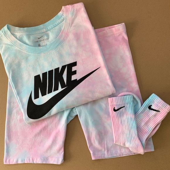 tie dye nike set